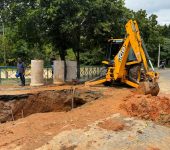 Saae-Sorocaba inicia manutenção emergencial em rede de adução de água no Jardim Los Angeles nesta quarta-feira (29)